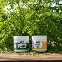Load image into Gallery viewer, Canadian Moringa Seed Kernel Leaf Powder 1 jar of each, get 3 plants free